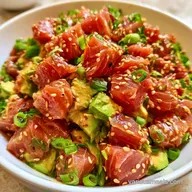 Ahi Tuna Poke with Avocado for 2