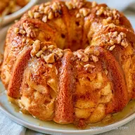 Apple Walnut Bundt Cake with Cinnamon