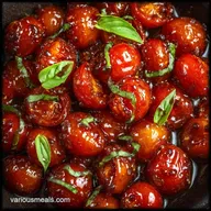 Balsamic Marinated Tomato Salad in 10 Min