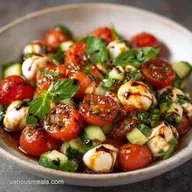 Basil Cherry Tomato Salad in 10 Minutes