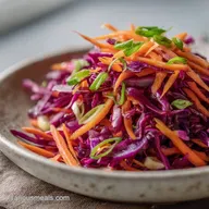Cabbage Carrot Slaw in 15 Minutes