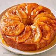 Caramel Apple Upside Down Cake: Tender