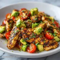 Chicken Avocado Tomato Salad: Meal Prep