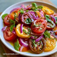 Classic Italian Tomato Salad for 4 Servings