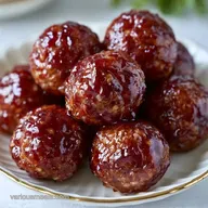 Easy Glazed Frozen Meatballs for 12