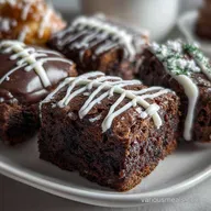 Chocolate Mini Football Brownie Touchdown Treat with White Icing