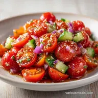 Fresh Cherry Tomato Salad in 10 Minutes