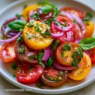 Garden Heirloom Tomato Salad in 15 Minutes