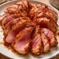 Pan-Seared Garlic Tuna Steak