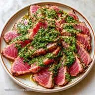 Grilled Ahi Tuna with Chimichurri for 2