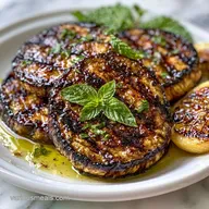 Grilled Eggplant Salad for 4 Servings