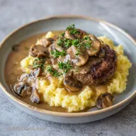 Salisbury Steak with Mushroom Gravy in 30 Minutes