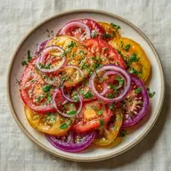 Lemon Heirloom Tomato Salad in 10 Minutes