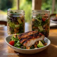 Mason Jar Salad Recipe for Busy Professionals with Grilled Chicken