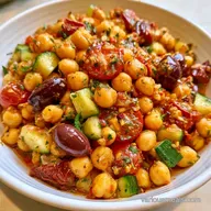 Mediterranean Diet Chickpea Salad: Feta
