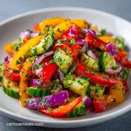 Mini Bell Pepper Salad in 15 Minutes