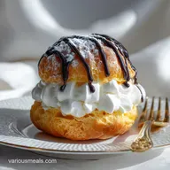 Panda Cream Puff Recipe for 12 Servings