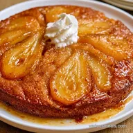 Old Fashioned Pear Cake With Whipped Cr&egrave;me Fra&icirc;che