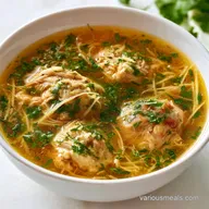 Postpartum Chicken Ginger Soup Meal Prep