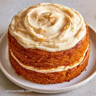 Moist Pumpkin Layer Cake with Mascarpone Frosting