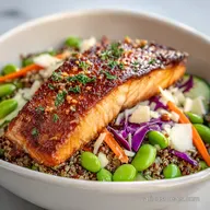 Salmon Quinoa Bowl for 4 Servings