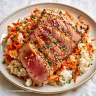 Sesame Crusted Tuna Bowl in 15 Minutes