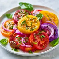 Simple Heirloom Tomato Salad in 10 Minutes