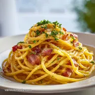 Spaghetti Carbonara Recipe for 4 Servings