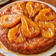 Spiced Pear UpsideDown Cake for 12
