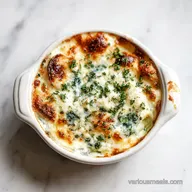 Spinach Ricotta Brunch Bake with Parmesan Crust