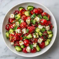 Tomato Basil Feta Salad in 15 Minutes