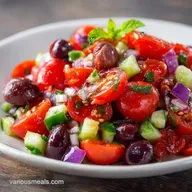 Tomato Olive Salad Recipe for 6 Servings