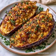 Turkish Eggplant Casserole: Roasted