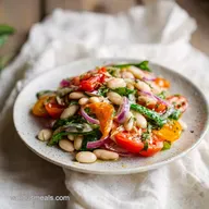 Cannellini Bean Salad in 10 Minutes with Fresh Aromatic Herbs