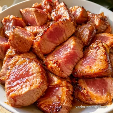 Asian Tuna Marinade for 4 Servings Recipe Card