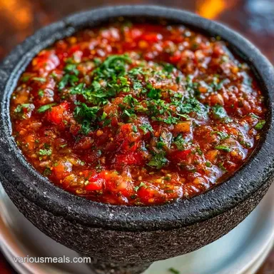 Salsa Roja in 25 Minutes Recipe Card
