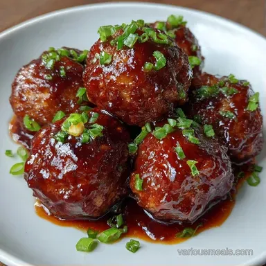 Baked Bourbon BBQ Meatballs: Party-Ready Recipe Card
