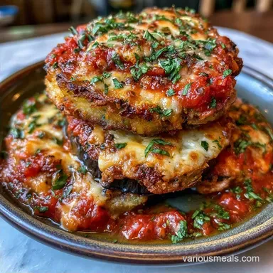 Baked Eggplant Parmesan with Panko