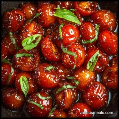 Balsamic Marinated Tomato Salad in 10 Min