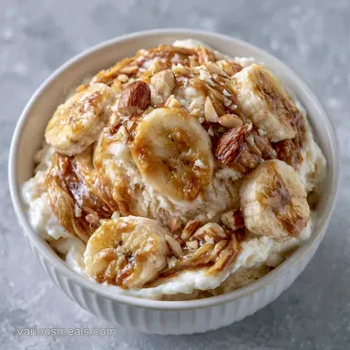 Banana Protein Ice Cream Recipe for 2 Recipe Card