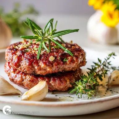 Ground Beef Recipe for Beginners with Garlic and Herbs - Pan-Seared in 25 Minutes