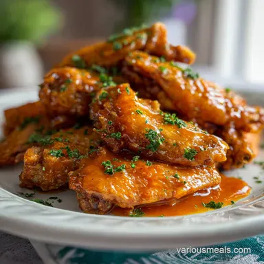 The BEST Buffalo Chicken Wings Recipe: Crispy Recipe Card