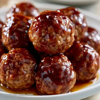 Bourbon Cocktail Meatballs: Party-Ready Recipe Card