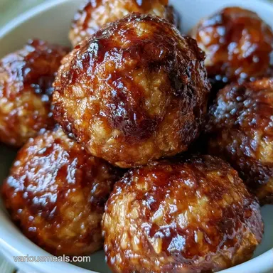 Bourbon Meatballs in 35 Minutes Recipe Card