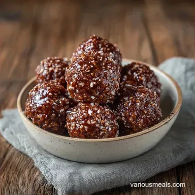 Bourbon Meatballs in 38 Minutes Recipe Card