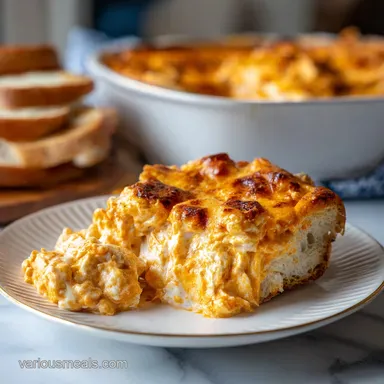 Buffalo Chicken Dip Recipe Perfect for the Crock Pot or Oven Recipe Card