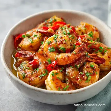 New Orleans Shrimp Recipe for 4 Servings