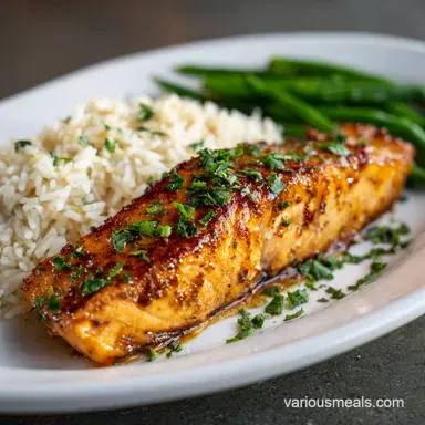 Cajun Honey Butter Salmon for 4 Servings