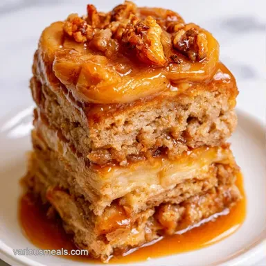 Caramel Apple Layer Cake for 16 Slices Recipe Card
