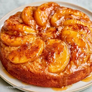 Caramel Apple Upside Down Cake: Tender Recipe Card